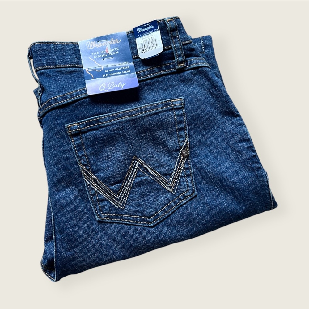 Wrangler Qbaby riding jeans, NWT 11/12x32 & 13/14x36